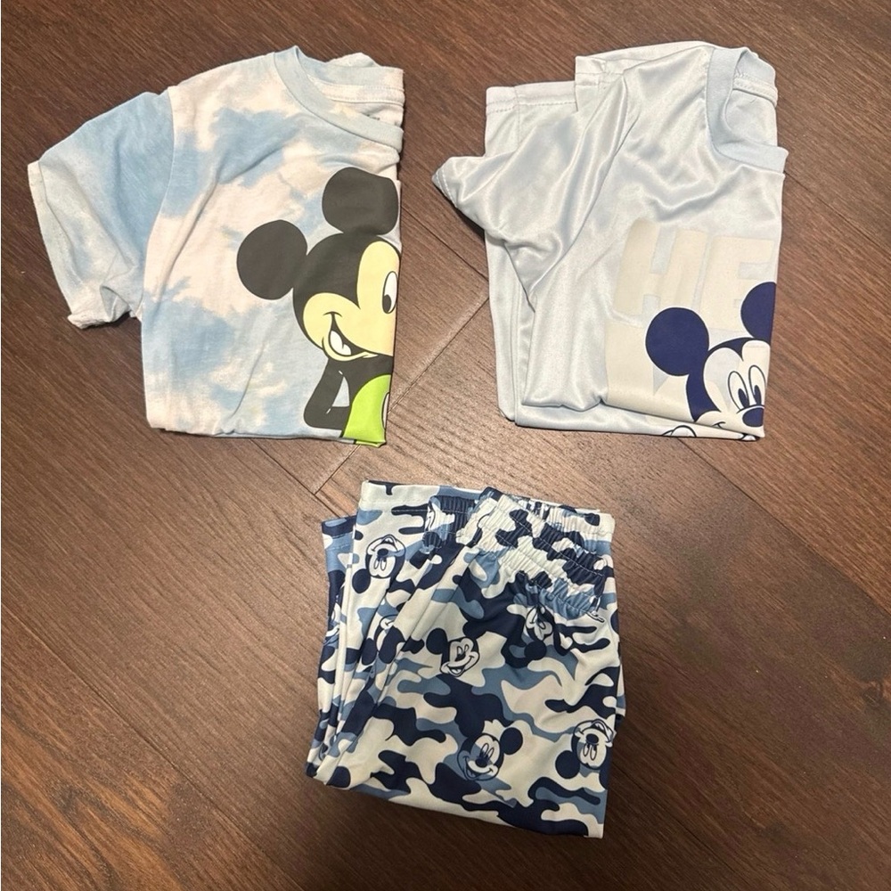 Mickey Mouse Blue and White Kids Outfit Set